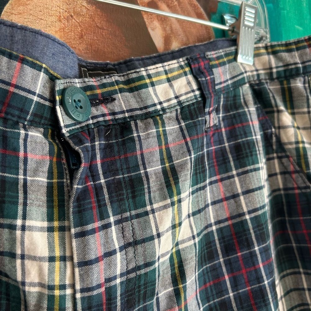 Denver Hayes Black and White Plaid Men's Shorts 36 - Picture 4 of 16